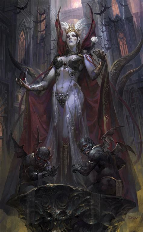 Oastra Of The Vampire Magi Last Ritual Before She Is Slain By Spectre And Obsidian Of The Wolf