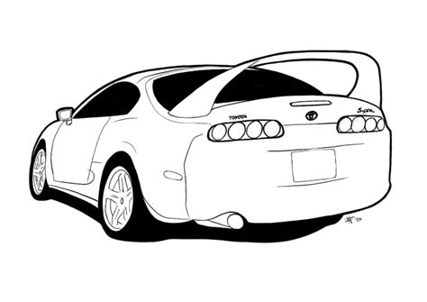Toyota Supra Mk Coloring Page Coloring Pages