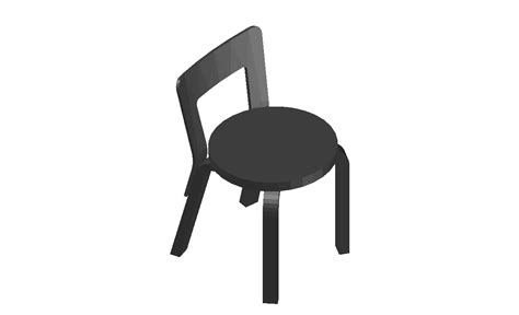 Chair 3d Model Autocad File Cadbull