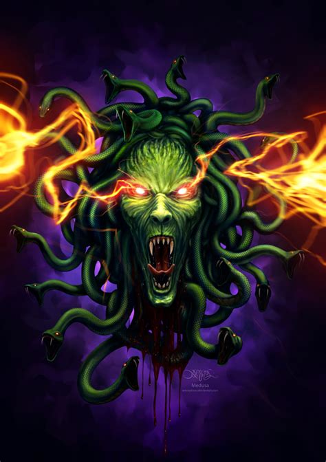 Medusa2 By Amorphisss On Deviantart Fantasy Beasts Fantasy Art Dark