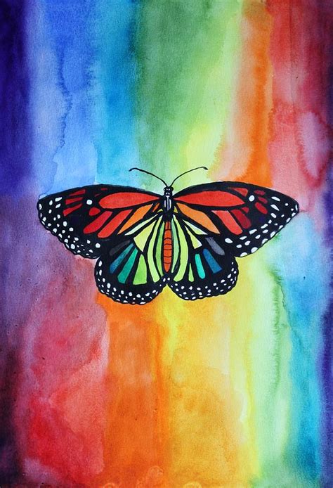 Rainbow Butterfly Painting By Igor Nevzgliad
