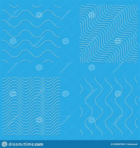 Wavy Waving Wave Lines Stripes Background Vector Design Element