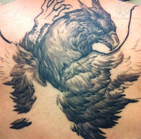 23 Griffin Tattoos On Back