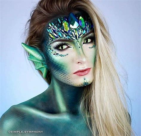 Pin By Bailey Stone On Hollowed Makeup Fx Mermaid Makeup Halloween