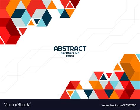 Abstract Geometric Background Modern Shape Design Vector Image