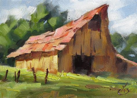 To this oil, they would add a variety of things, most often milk and lime, but also ferrous oxide, or rust. TOM BROWN FINE ART: BARN - IMPRESSIONIST RURAL LANDSCAPE ...