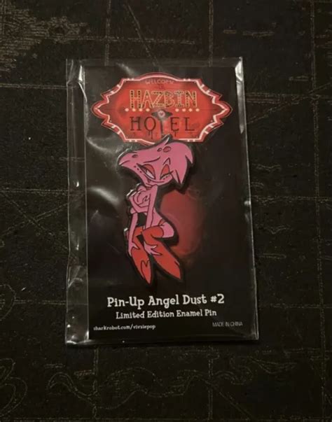 HAZBIN HOTEL PIN UP Angel Dust Enamel Pin Limited Edition Valentine