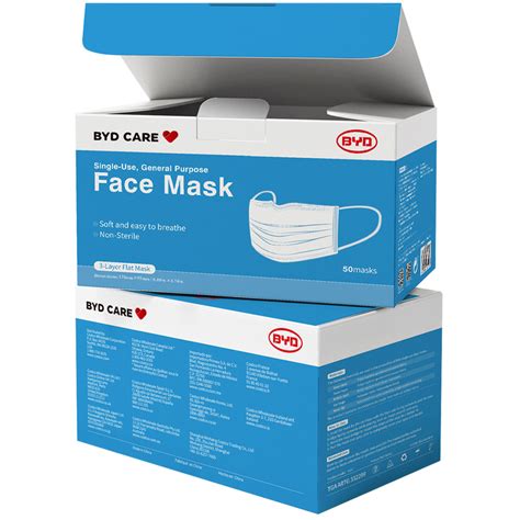 Byd General Purpose Face Mask 5 X 10pk