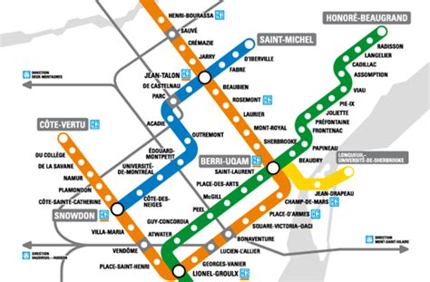 Carte Le Vrai Plan Du Métro De Montréal
