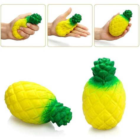 squishy squeeze slow rising simulation jumbo pineapple fruit model fun relieve stress relief