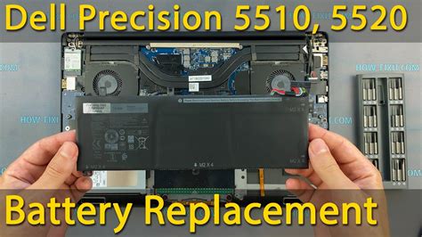 Dell Precision 5510 5520 Battery Replacement Youtube