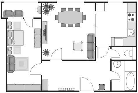 Simple Apartment Floor Plan Floorplans Click