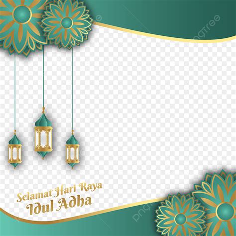 Selamat Hari Raya Idul Adha Frame Design With Arabic Style For Twibbon