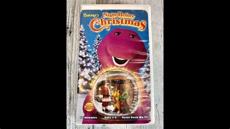 Barneys Night Before Christmas Full 1999 Lyrick Studios Vhs Youtube