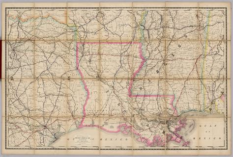 Louisiana Railroad Map Of The United States David Rumsey