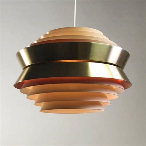 Rare Carl Thore Brass Ceiling Light By Granhaga Metal Industri Sweden