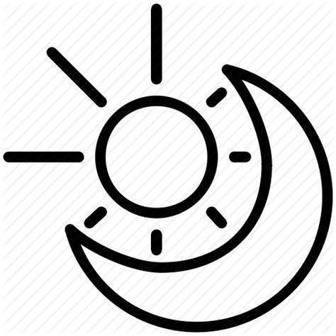 Transparent Sun And Moon Icon Gelidoeignifugo