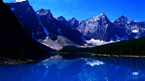 Mountain Blue Lake 1920 X 1080 Hdtv 1080p Wallpaper