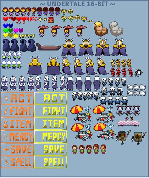 Undertale 16 Bit Sprites By Souptaels On Deviantart