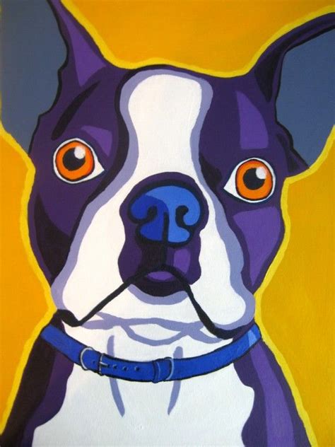 Custom Pop Art Dog Portrait Painting 14 X 14 By Laurakg On Etsy 8500