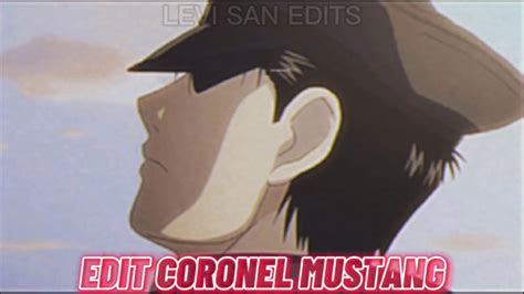 Coronoel Mustang Fullmetal Alchemist SAD EDIT Parece Que Começou a