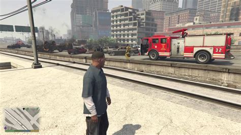 Grand Theft Auto V Highway Chain Explosion Youtube