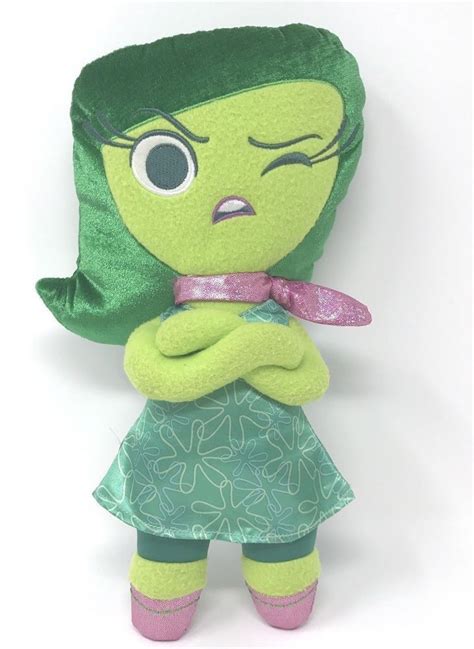Disney Pixar Disgust Doll Plush Toy Inside Out Character Soft Stuffed
