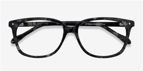 Escape Rectangle Marbled Gray Full Rim Eyeglasses Eyebuydirect