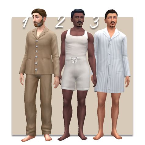 Ts4 Edwardian Mens Underwear And Nightwear History Lovers Sims Blog
