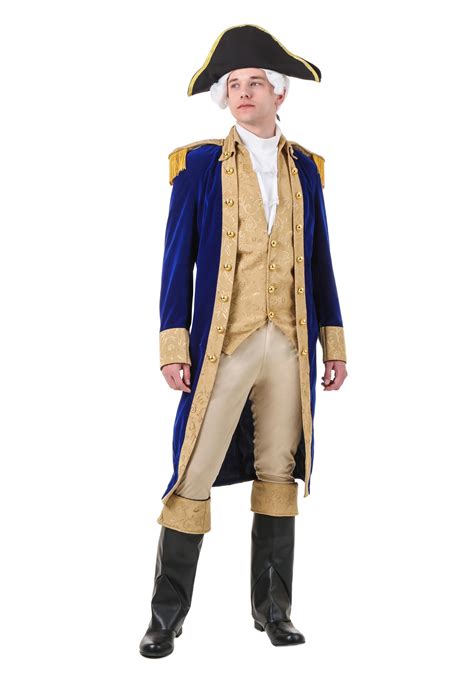 Mens Plus Size George Washington Costume
