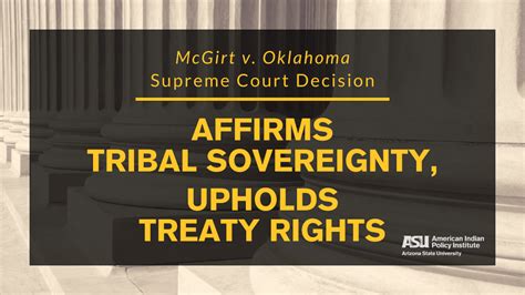 Supreme Court Decision In Mcgirt V Oklahoma Affirms Tribal Sovereignty