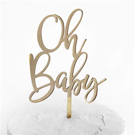 Oh Baby Cake Topper Svg