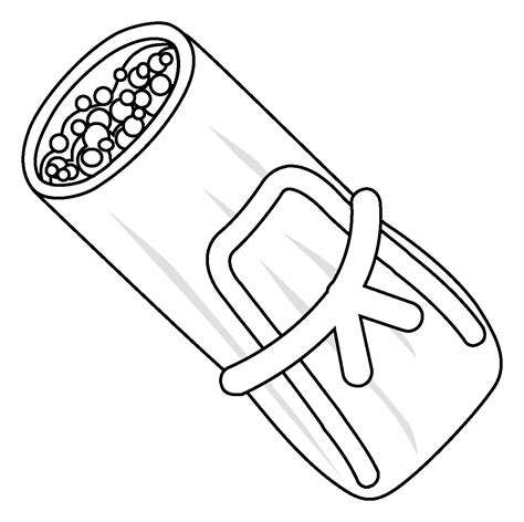 Tamale Emoji Coloring Page Colouringpages