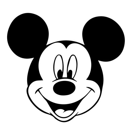 Mickey Mouse Face Silhouette At Free For Personal Use
