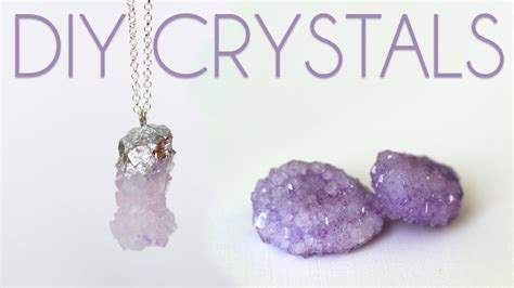 How To Grow Crystals Diy Crystal Necklaces Youtube