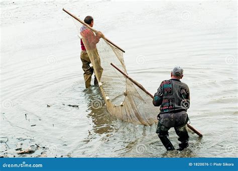 Fishermen During Work Royalty Free Stock Image Image 1820076