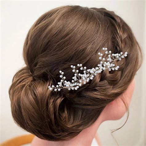 European Bride Handmade Hair Bun Bride Crystal Headdress Gold And