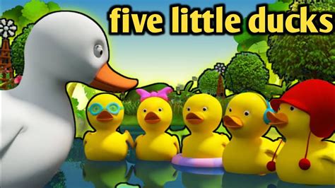 Five Little Ducks Prenursery Rhyme Five Little Ducks Went Swimming