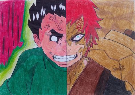 Gaara Vs Rock Lee By Srsakuma On Deviantart