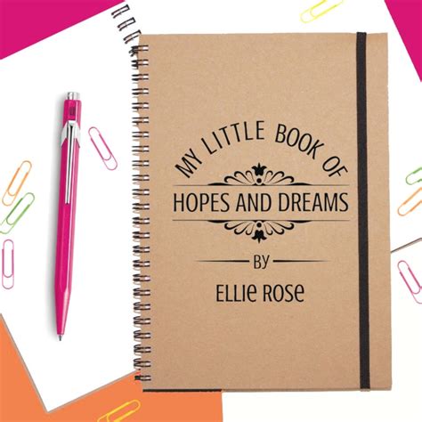 Hopes And Dreams Personalised Notebook By Betsy Jarvis