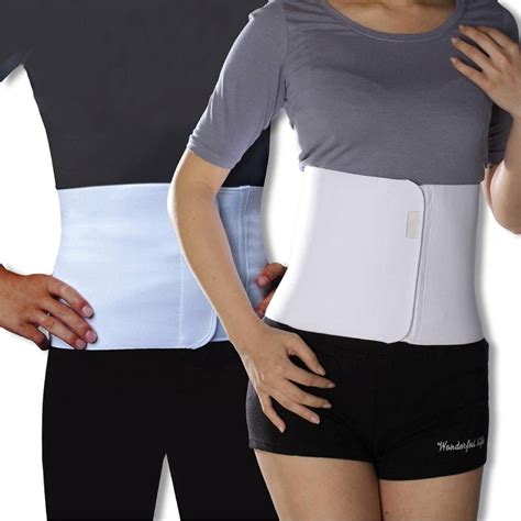 Unisex Abdominal Support Belt Stomach Waist Back Binder For Toning Slimming Postpartum