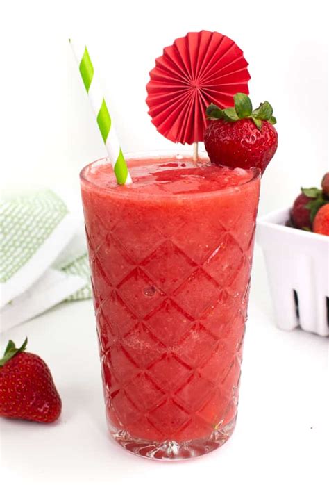 Frozen Strawberry Daiquiris Easy Summer Cocktail Feast West