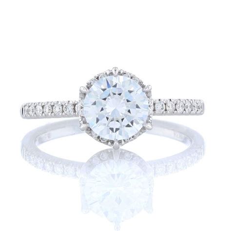 Buttercup Halo Diamond Engagement Ring Fox Fine Jewelry