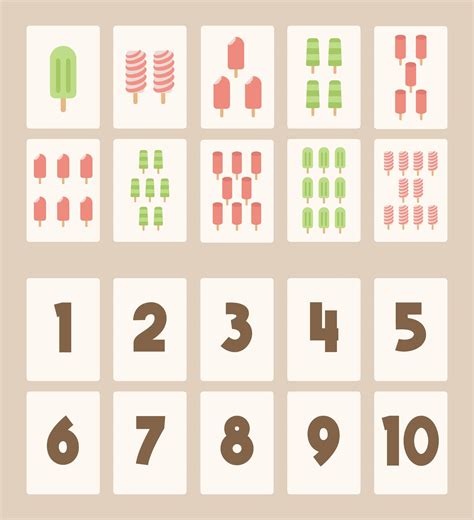 Number Matching Cards Printable