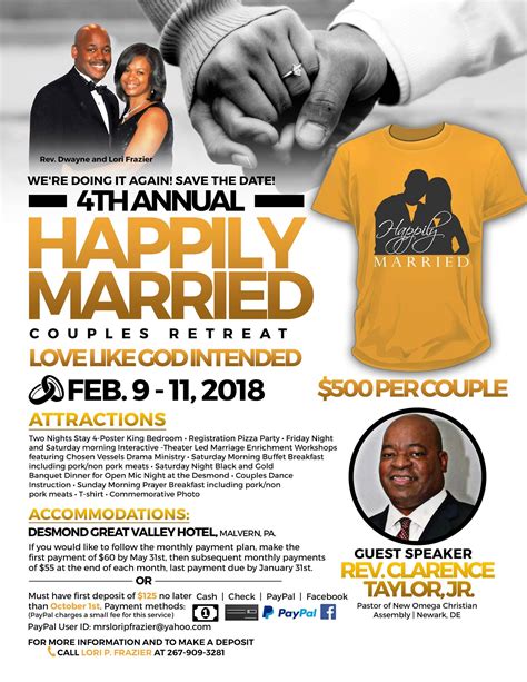 Happily Married Couples Retreat 9 Feb 2018