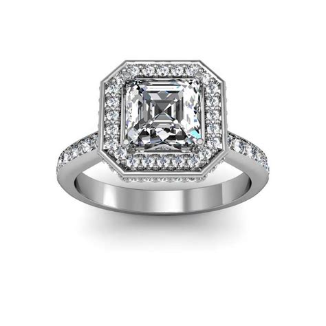 Add to wish list add to compare. Side Profile Square Halo Engagement Rings