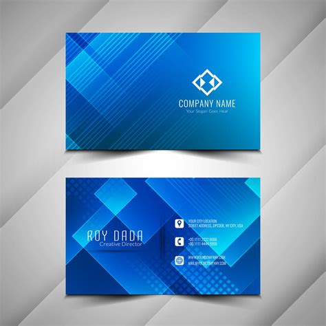 Abstract Elegant Business Card Colorful Design 517197 Vector Art At