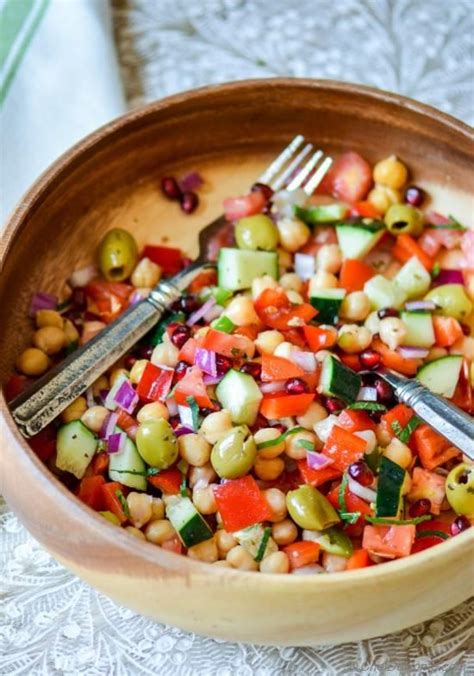 Mediterranean Chickpeas Salad With Herb Citrus Vinaigrette Recipe