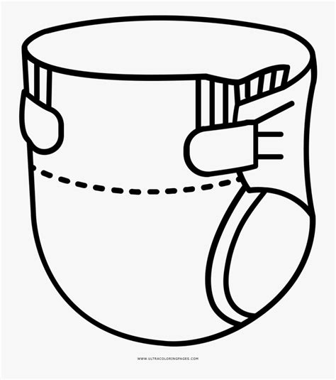 Diaper Coloring Page Ultra Coloring Pages Riset