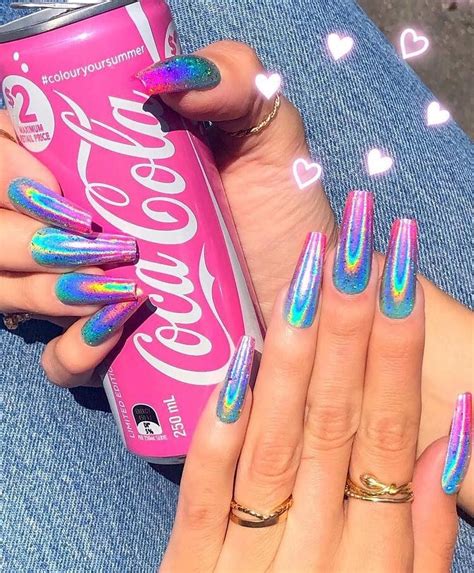 See more ideas about nails, holographic nails, acrylic nails. holographic nails pick a set! follow @NAILSSHAWTY for more ...